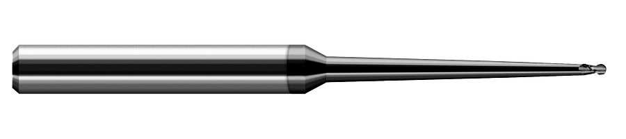 Picture of Harvey Tool 24910-C4 .156 Ball x 1.5 RCH CLEAR 2FL Diamond End Mill Standard Flute Standard Helix Carbide Diamond Single End Ball NoseBall